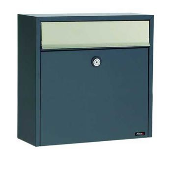 Brievenbus Allux 2500 antraciet/RVS klep