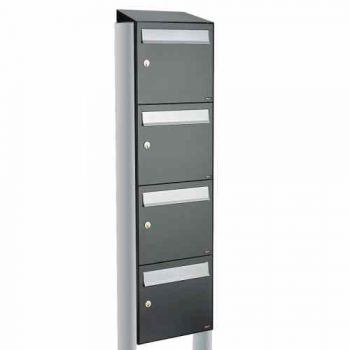 flow set 4-hoog met dak op statief, antraciet
